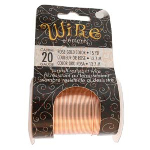 20ga Rose Gold Tarnish Resistant Wire - 15yds