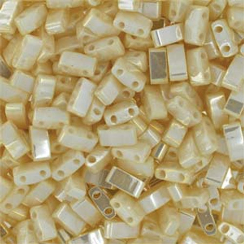 Ivory Pearl Ceylon Half Tila Beads (TLH592) 7.2g