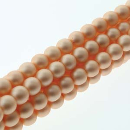 8mm Matte Pink Pearls - 75 Beads