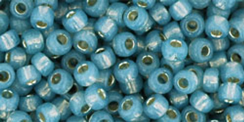 8/0 Permafinish Silver Lined Milky Montana Seed Beads (20 Grams) 08-PF2102