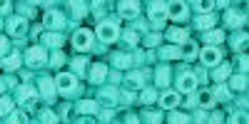 8/0 Toho Opaque Turquoise Seed Beads (22 Grams) 8-55
