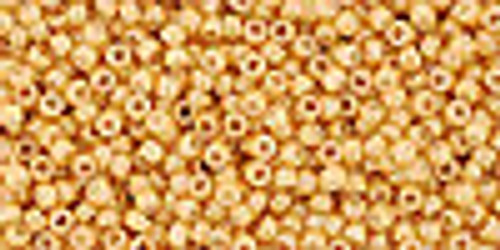 15/0 Opaque Luster Dark Beige Seed Beads Toho (8 Grams) 15-123D