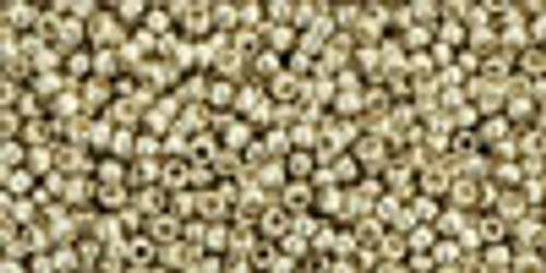 15/0 Permafinish Galvanized Aluminum Seed Beads Toho (7.2 Grams) 15-PF558