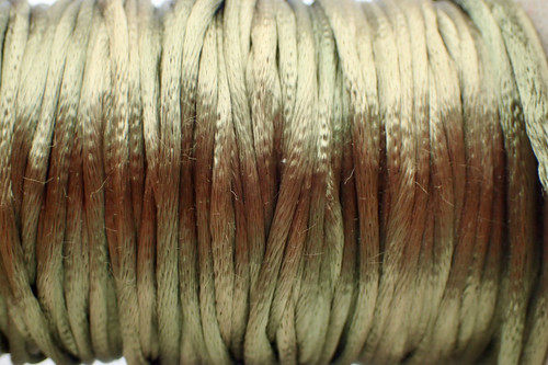 1.5mm Dark Olive Rayon Rattail Cord - 2yds