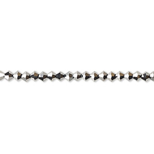 3mm Light Hematite Preciosa Bicones (48pk)