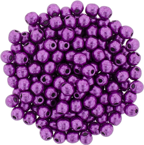 3mm Spring Crocus Druk Glass Pearls (100pk)