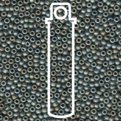 8/0 Matte Metallic Grey Miyuki Seed Beads (22 Grams) 8-2002