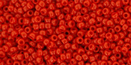 15/0 Opaque Pepper Red Toho Seed Beads (8 Grams) 15-45