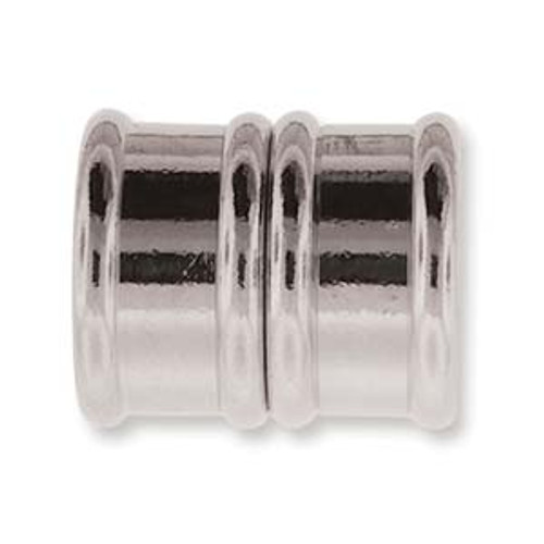 20mm ID 15mm Silver Plated Magnetic End Clasp (1 Set)