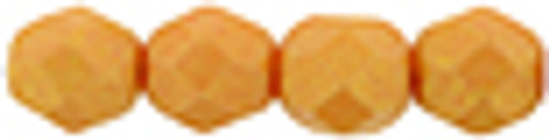 6mm Pacifica Tangerine Fire Polish Beads (25pk)