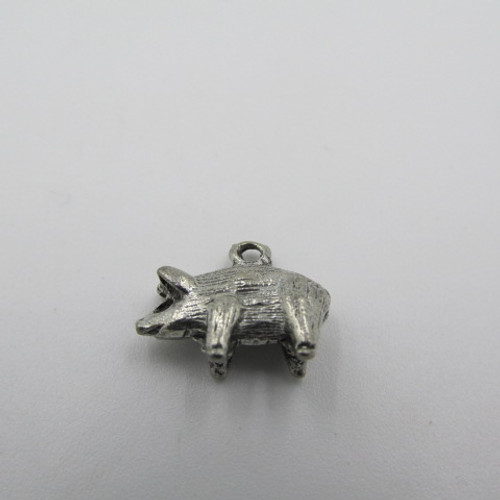 Pig Pewter Charm