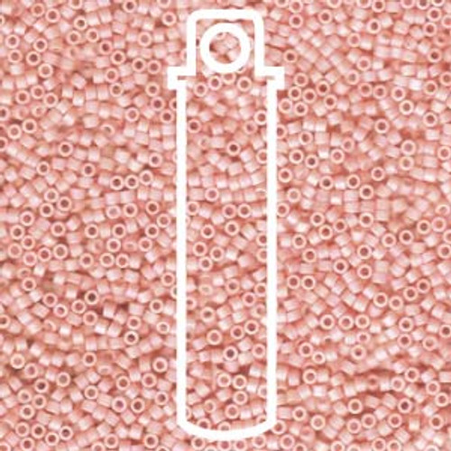 11/0 Matte Opaque Salmon AB Delica DB1523 (7.2 Grams)