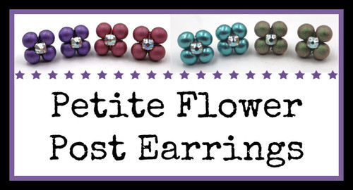 Petite Flower Post Earrings INSTANT DOWNLOAD PDF Pattern