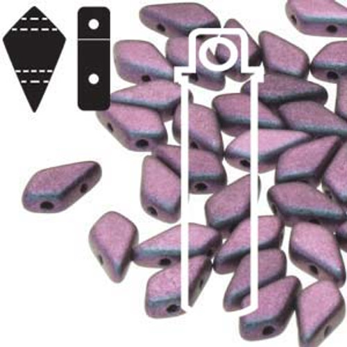 9x5mm 2HL Kite Bead Polychrome Mix Berry (24 Grams) KT9523980-94102