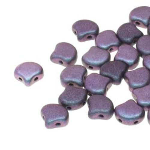 7.5x7.5mm Polychrome Mix Berry Two Hole Ginko Beads (8 Grams) Approx 30-35 Beads