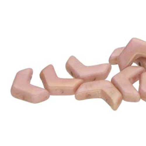 10x4mm Chalk Red Luster 2HL Chevron Bead (30 beads)