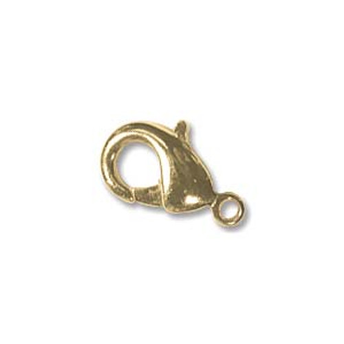 12x6.5mm Gold Plated Lobster Claw (6pk)