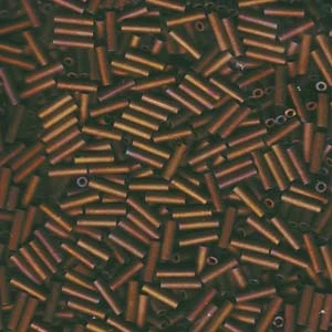 6mm Matte Metallic Dark Raspberry Miyuki Bugle Beads