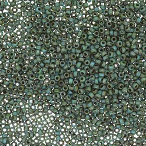 15/0 Picasso Seafoam Miyuki Seed Beads (8 Grams) 15-94524