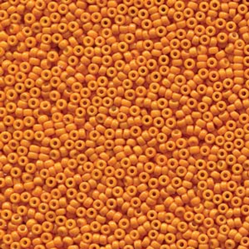 15/0 DC Opaque Orange Miyuki Seed Beads (7.2 Grams) 15-4454