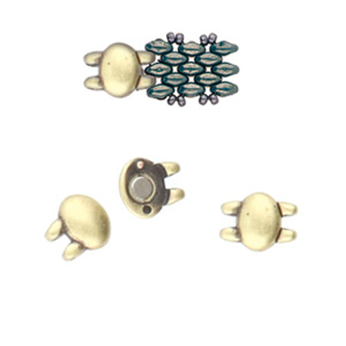 Kypri Superduo Magnetic Clasp Antique Gold (1 Clasp)