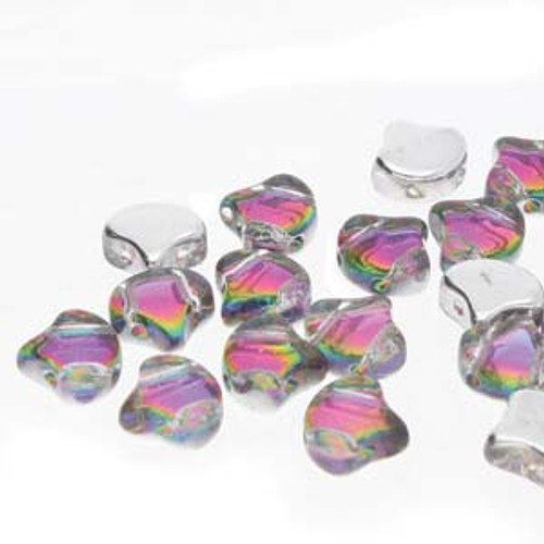 7.5x7.5mm Backlit Spectrum Ginko Beads (8 Grams) 30-35 Beads