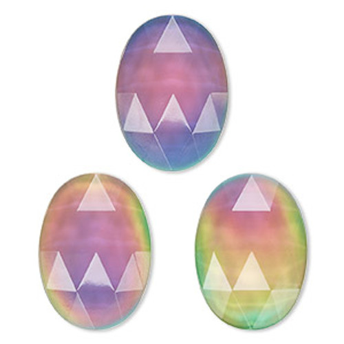 25x18mm Acrylic Color Changing oval cabochon (1 Piece) 25x18mm Acrylic Color Changing oval cabochon (1 Piece)