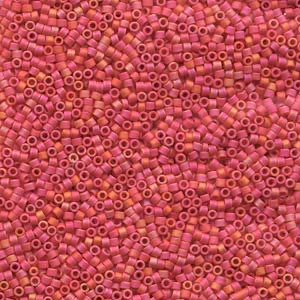 11/0 Opaque Matte Cranberry Delica Beads (7.2 Grams) DB873