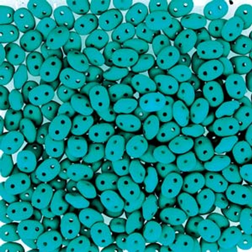 Neon Petrol Super Duo Beads (8 Grams) DU0525128