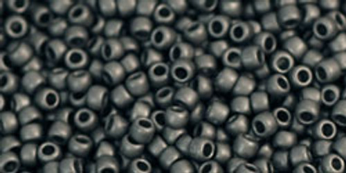 11/0 Higher Metallic Frosted Gray Toho Seed Beads (11-602F) 20 Grams