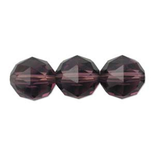 8mm Amethyst Austrian Round (6pk)