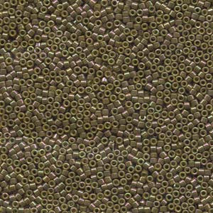 11/0 Opaque Olive AB Delica (7.2 Grams) DB133