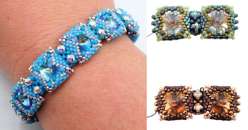 Rainbow Diamonds Loom Bracelet INSTANT DOWNLOAD Pattern & Video Access -  Off the Beaded Path