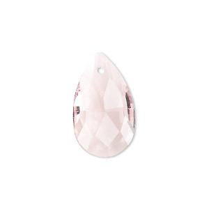 Transparent Pink Rocks 16x11mm Transparent Pink Baroque Crystals (2pk)
