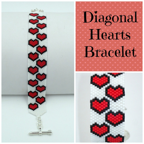 2 Handmade Friendship Bracelet Chevron Heart PICK TWO+ Bonus Decal | eBay