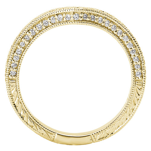 SP ORD* 18KY ROM CURV DIA WB  W/MLGN and ENGRAVING, D1/4CTW SP ORD* 18KY ROM CURV DIA WB  W/MLGN and ENGRAVING, D1/4CTW