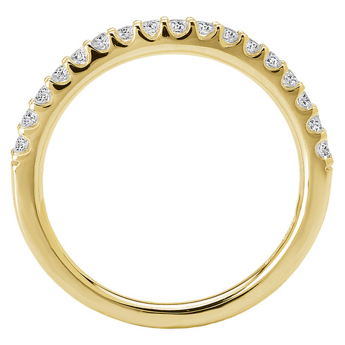 SPC ORD*18KY ROM 17-DIA       CURVED BAND, D1/4CTW