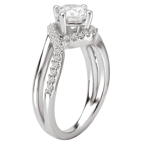 18KW ROM RD DIA WAVY SEMI-MT D1/4CTW, FIT 6.5MM RD 18KW ROM RD DIA WAVY SEMI-MT D1/4CTW, FIT 6.5MM RD