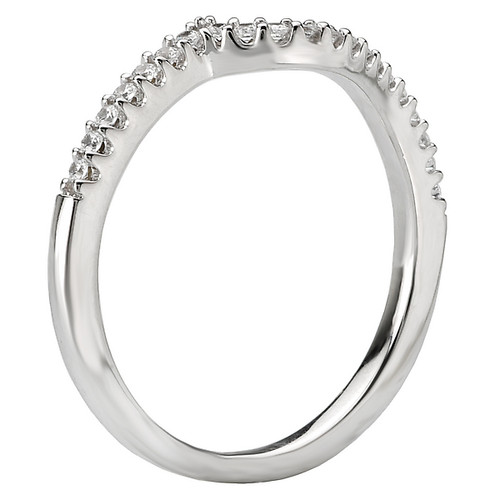 18KW ROM CURVED DIA BAND D1/8CTW 18KW ROM CURVED DIA BAND D1/8CTW