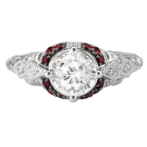 *SPC*18KW ROM DIA/RUBY ENGVD  SEMI-M,D1/8CTW R1/5TG,FIT6.5RD