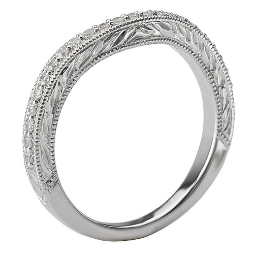 18KW ROM DIA CURVED ENGVD BANDD1/5CTW, MATCH 117624-117626 18KW ROM DIA CURVED ENGVD BANDD1/5CTW, MATCH 117624-117626