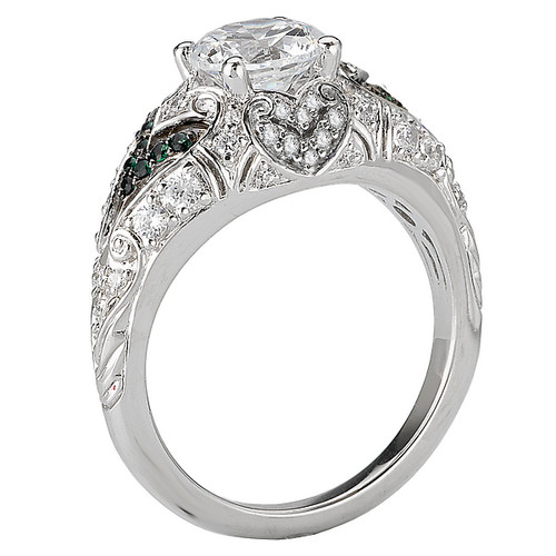 18KW ROM DIA/TSAVORITE ENGV SMD1/3CTW,TS.07TGW, FIT 6.5MM RD