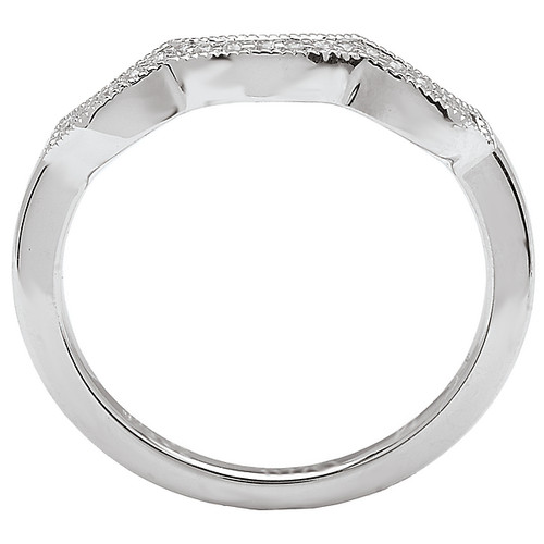 18KW ROM CURVED DIA MLGN BAND D.07CTW 18KW ROM CURVED DIA MLGN BAND D.07CTW