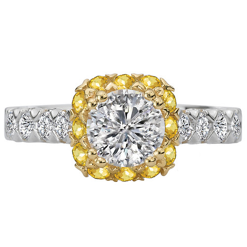 18KWY CS HALO WH/YEL DIA SEMI MT,D1/2CT, Y1/3CT,FIT 6.5MM RD 18KWY CS HALO WH/YEL DIA SEMI MT,D1/2CT, Y1/3CT,FIT 6.5MM RD