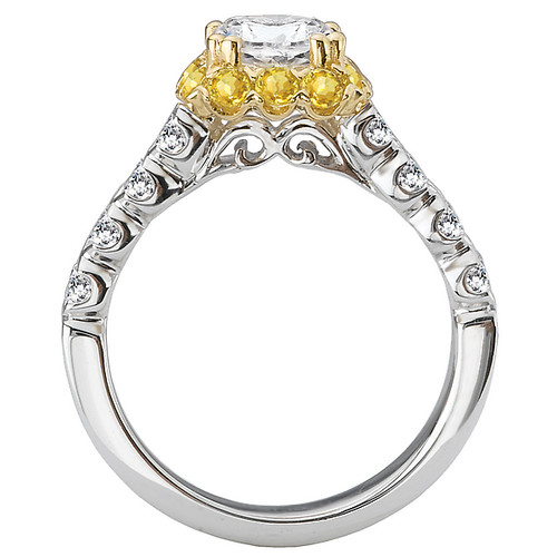 18KWY CS HALO WH/YEL DIA SEMI MT,D1/2CT, Y1/3CT,FIT 6.5MM RD 18KWY CS HALO WH/YEL DIA SEMI MT,D1/2CT, Y1/3CT,FIT 6.5MM RD