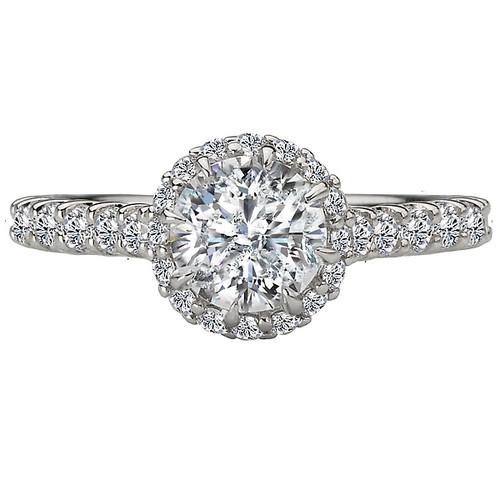 18KW ROM RD HALO DIA SEMI-MT  D5/8CTW, FIT 6.5MM RD,117075-W 18KW ROM RD HALO DIA SEMI-MT  D5/8CTW, FIT 6.5MM RD,117075-W