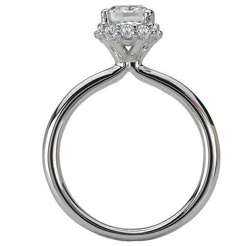 18KW DIA CS PAVE HALO SEMI-MT D1/4CTW,FIT 5.5MM CS,117680-W