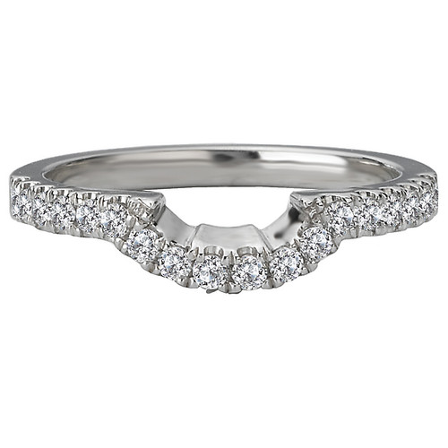 18KW ROM DIA CURVED BAND      D1/3CTW