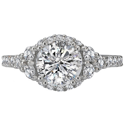 18KW DIA SEMI-MT W/SIDE DIA   D5/8CTW, FIT 7.4MM RD,117474-W