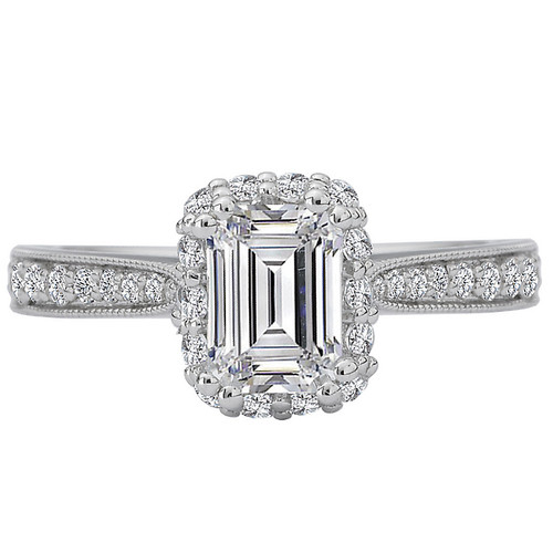 18KW EM ANGLED HALO MLGN DIA  SM,D1/2CTW,FIT 7X5 EM,117524-W